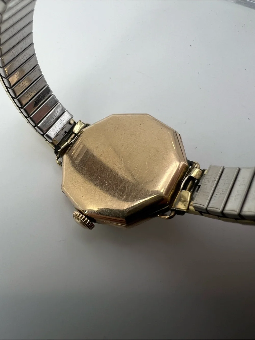 Elgin vintage mechanical watch runs good 10kt gf